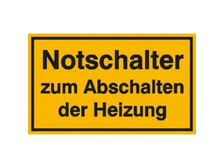 aanwijzingsbord,Noodschakelaar voor het uitschakelen van de verwarming - 1