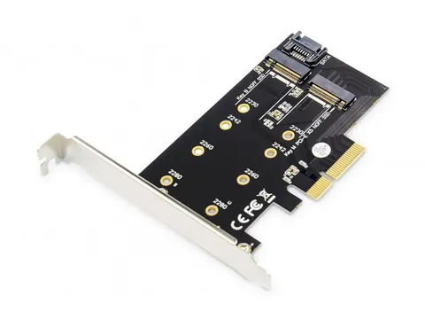 M.2 NGFF/NVMe SSD PCI Express 3.0 (x4) uitbreidingskaart