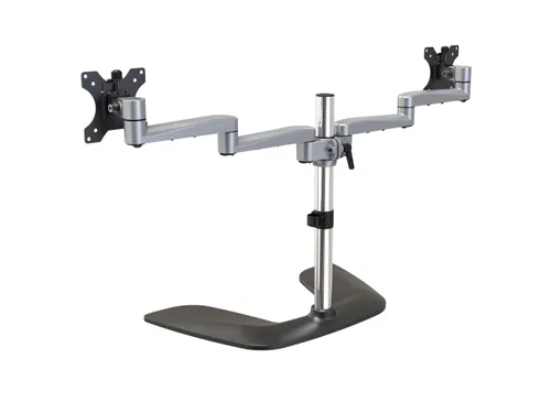 Monitor Arm 2 Schermen Scharnierend staal & aluminium