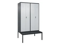 locker voor scheiding van kleding,HxBxD 2120x1200x815mm,4vak