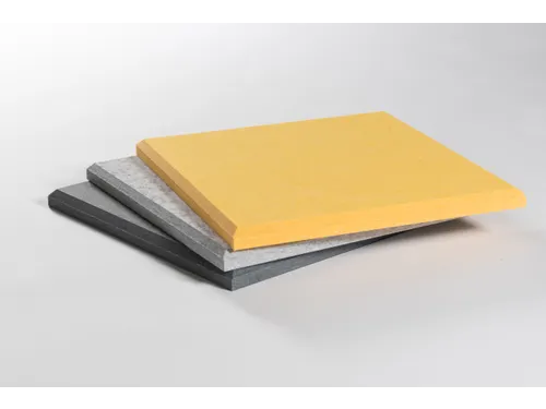 Akoestische PET-vilt wandtegels 30x30cm Combi Geel 12 Stuks