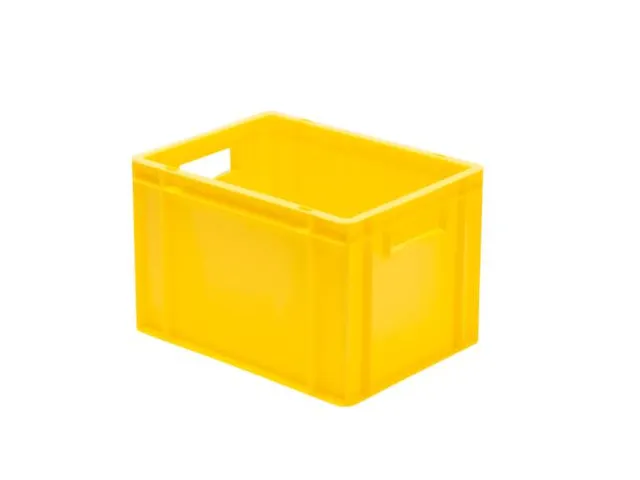 Euronorm-stapelbak 24l 270x400x300mm Wanden/bodem Gesloten Geel