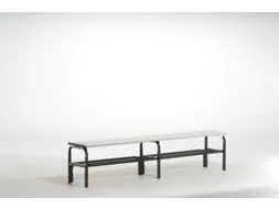 omkleedbank,HxL 450x2000mm,alu. lijsten,frame poedercoat.,RAL7016