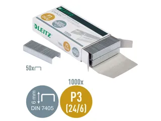 Nieten Leitz 5570 P3 24/6 verzinkt 1000 stuks - 9