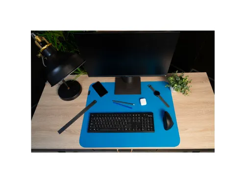 Onderlegger vilt Tek sto 50x65 turquoise