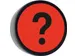 Impressiemagneet Question Mark 35mm Rood