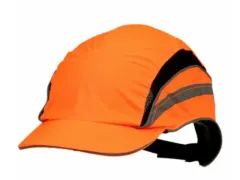 3M First Base 3 Stootpet Classic Hi-Viz Oranje Korte Klep 55mm