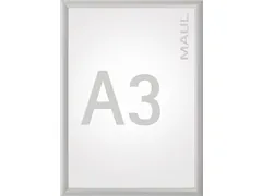 MAUL clicklijst standaard lijst 25mm A3 zilver posterframe