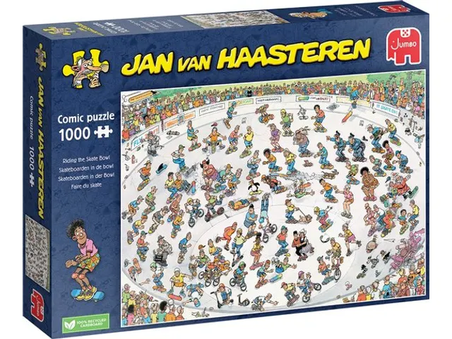 Skateboarden In De Bowl 1000 stukjes puzzel Legpuzzel