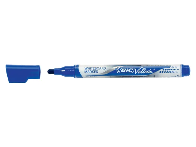 Viltstift Bic Velleda liquid whiteboard rond medium blauw