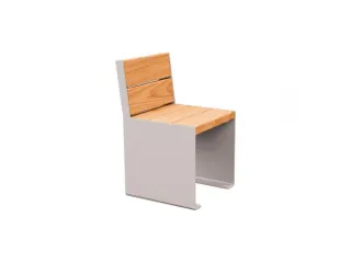 stoel,B 450mm,3latten,hout-zitting licht eikenhout,zitting H 450mm - 1