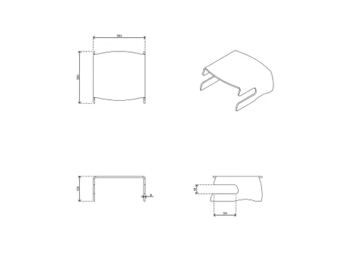 Monitorstandaard Acryl Dataflex 44100 transparant