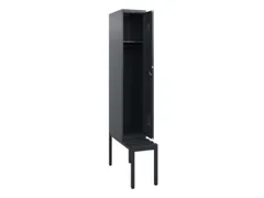 locker met bank,HxBxD 1950x300x815mm,1vak,vak B 300mm,cilinderslot