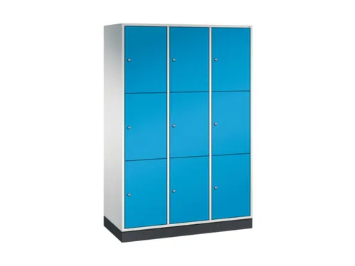 grootvolume-lockersysteem,RAL 7035/RAL 5012,HxBxD 1950x1220x500mm