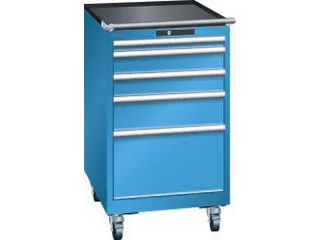 Ladenkast 972x564x725mm 5laden 200kg 4rollen Afwerking Ral5012 - 2