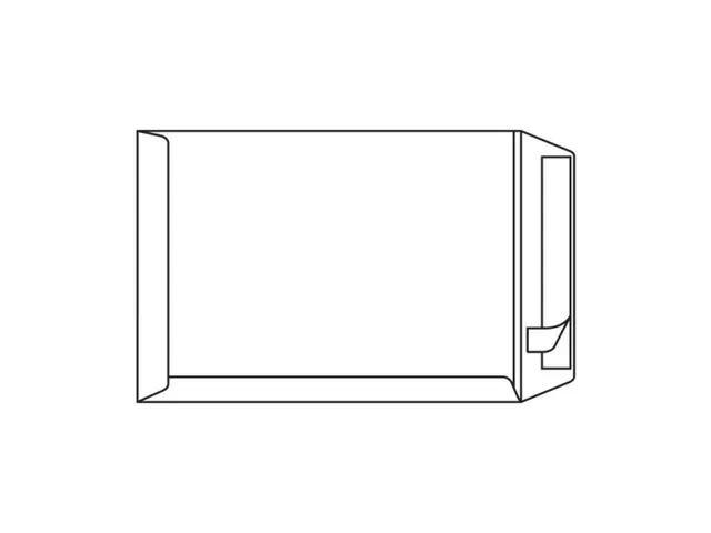 Akte Envelop vergé Wit 120 Gram 229x324mm Met Strip