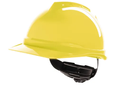 MSA V-Gard 500 ongeventileerde veiligheidshelm met Fas-Trac III binnen