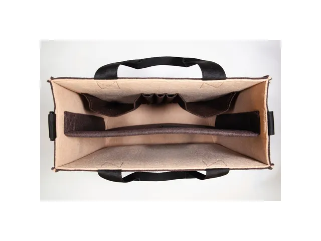 Bureau Tas Hybride werken Bicolor M bruin/beige M 360x280x150mm