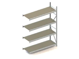 Breedvakstelling Aanbouwveld Hxbxd 2500x1851x650mm 4 Houten Legborden - 1