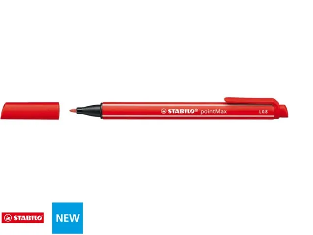 Viltstift STABILO pointMax 488/48 karmijnrood