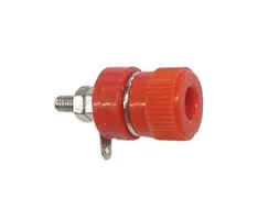 Bindposten 4mm Nikkel - Rood