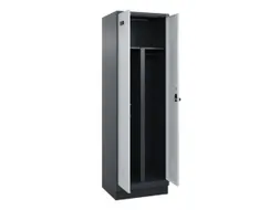 PBM-locker,HxBxD 1950x600x500mm,2vak,vak B 300mm,draaigrendel