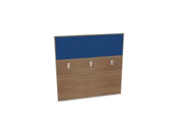 baliepaneel,v. bureau,aanbouw achter,B 1200mm,NT-cherry,BN6016-blauw