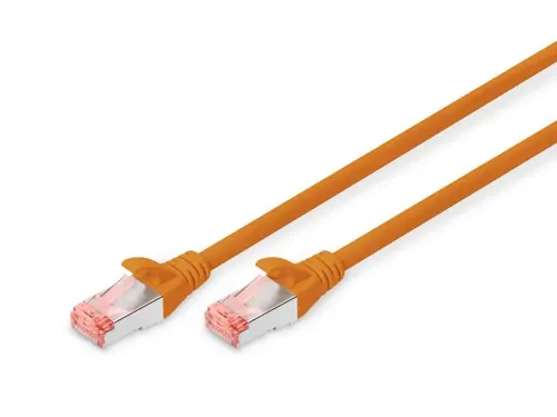 CAT 6 S-FTP patchkabel Cu LSZH AWG 27/7 Lengte 1m Oranje