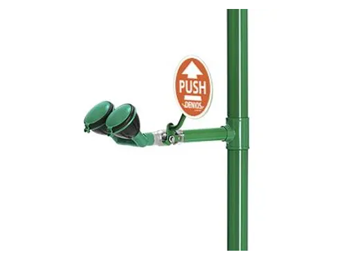 Plens-/Oogdouche,2Sproeikoppen Vast,75L/Min,Aansluiting 1 1/4 Inch Bin