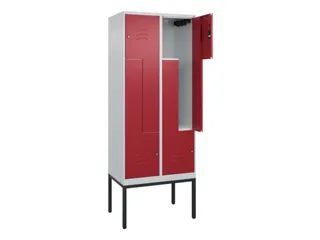 Z-garderobekast,HxBxD 2120x800x500mm,vak B 200/400mm,cil.-slot - 2