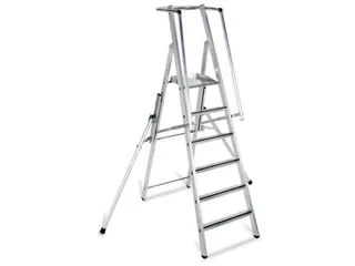 Platformladder Aluminium Bordes H X B X D 1320X 400X 400Mm 5Treden - 1