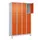 lockerkast,HxBxD 1950x1200x500mm,4x3vakken,vak B 300mm,cil.-slot