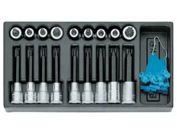 1500 ES-ITX 19 LKP Set schroevendraaierbits 1/2 inch in 1/3 ES-module