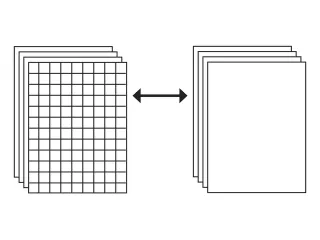 Flipoverpapier Kangaro blanco/ruit 65x100cm microperforatie 50vel - 6