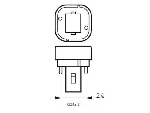 Ledlamp Philips CorePro PL-C G24d-3 2P 26W 900lumen 830 warm wit