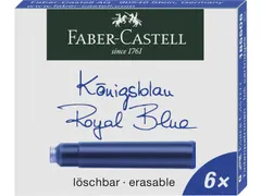 inktpatronen Faber Castell blauw doosje a 6 stuks