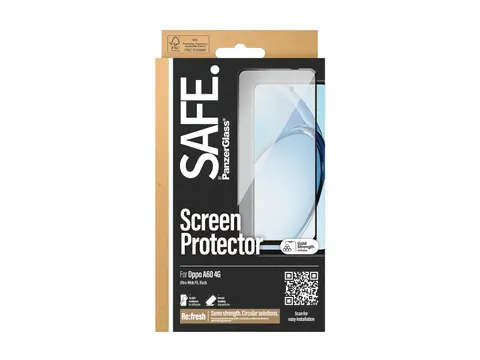 PanzerGlass SAFE. by Screen Protector w. Black Frame Oppo A60 4G |