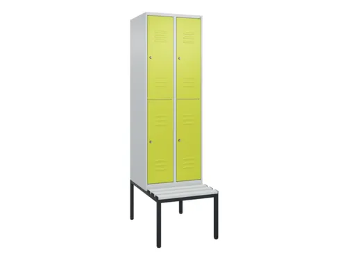 Dubbeldekse dekenkist,HxBxD 2120x600x815mm,2x2vak.,vak B 300mm
