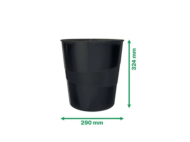 Papierbak Leitz Recycle range 15 liter zwart