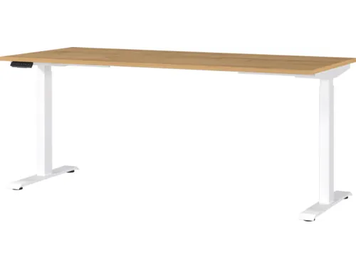 Elektrisch ihv bureau,HxBxD 720-1200x1800x800mm,blad Grandson-eiken
