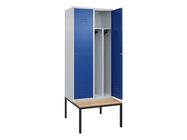 locker voor scheiding van kleding,HxBxD 2120x800x815mm,2vak