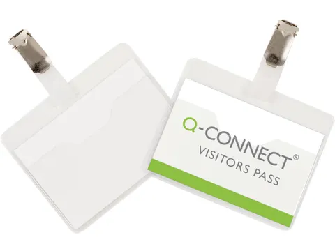 Badge Met Clip 60x90mm Incl. Personaliseerbaar Insteekkaart 25 Stuks