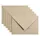 Envelop Papicolor C6 114x162mm Kraft grijs Gegomd
