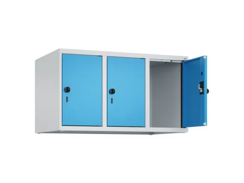 opzetkast,v. locker,3vak.,vak B 300mm,HxBxD 500x900x500mm,draaigrendel