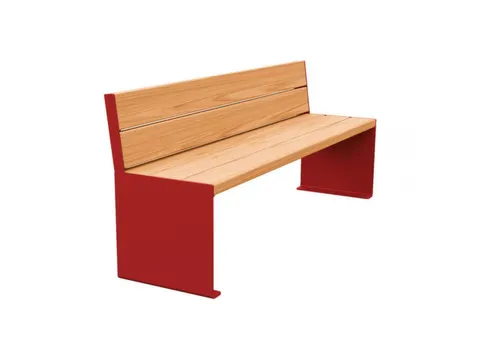 zitbank,B 1800mm,3latten,hout-zitting licht eikenhout,zitting H 450mm