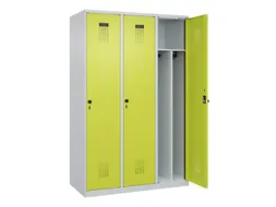 locker voor scheiding van kleding,HxBxD 1850x1200x500mm,3vak