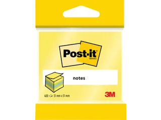 Memoblok 3M Post-it 2012L 51x51mm kubus ass kleur 400 vel - 3