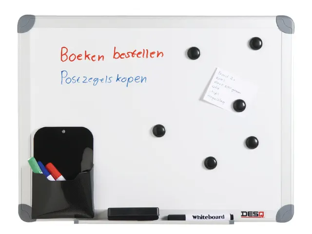 Whiteboard Desq 600x900mm in kunststof draagtas