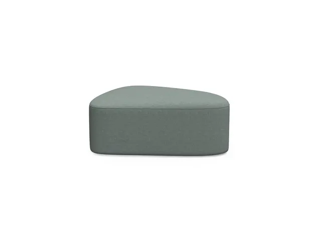 Poefmodule Rocada Volga-A 91x38x68cm rugloos grijs