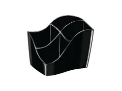 Pennenbak CEP Ellypse 4-vaks plastic zwart